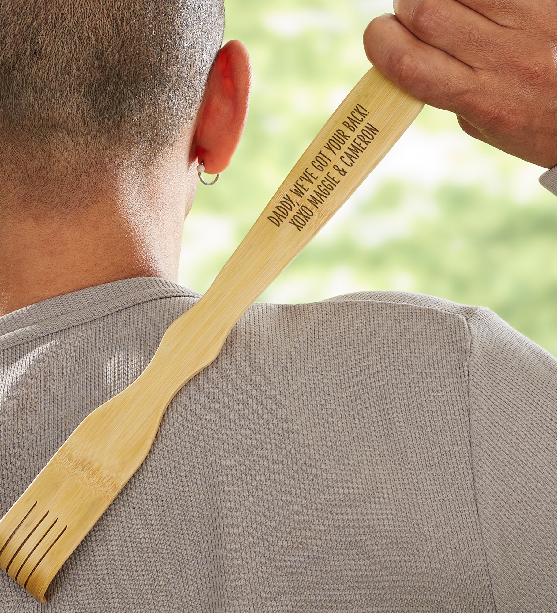 We've Got Your Back Dad! Personalized Bamboo Back Scratcher 
